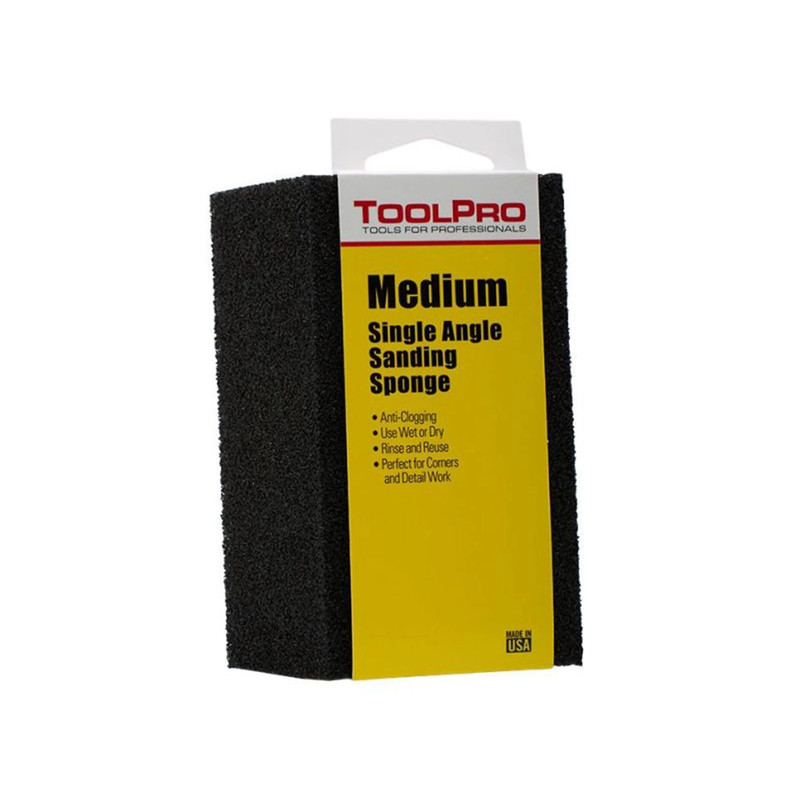 Sanding Sponge - 24-Pack - Profile:Single Angle - Grit:Medium